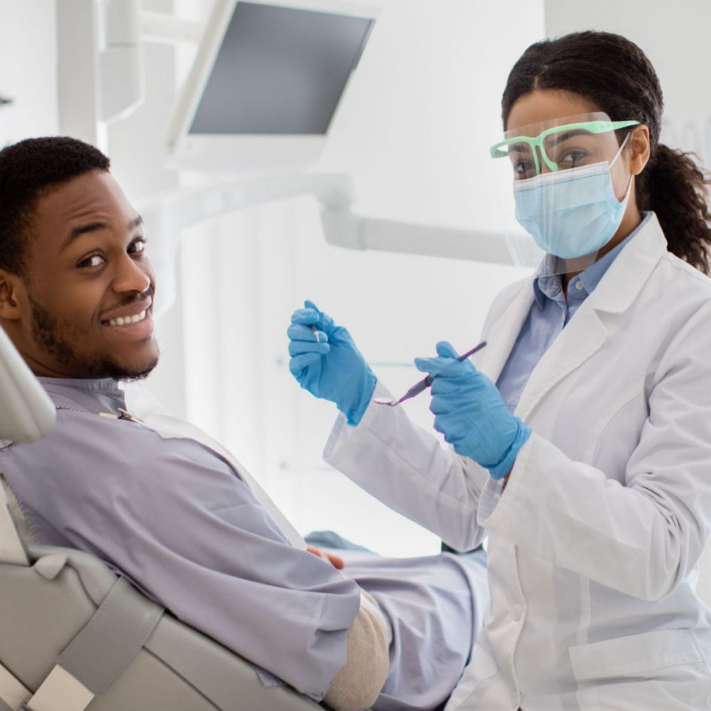 dental exam during dental cleaning appointment